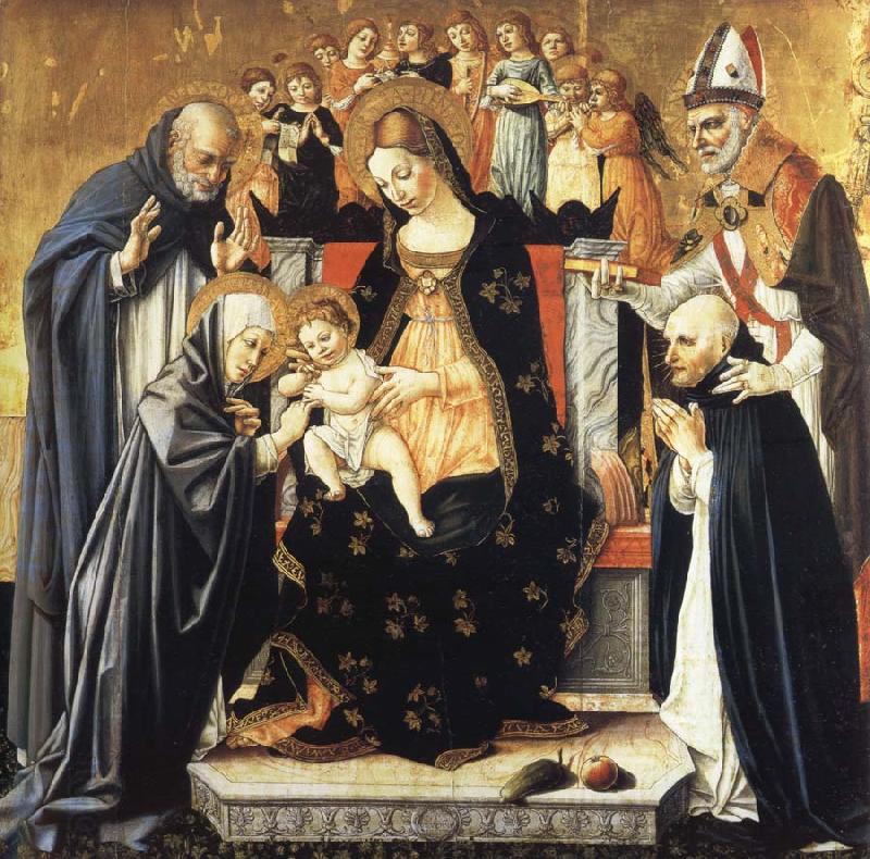 Lorenzo di Alessandro da Sanseverino The Mystic Marriage of Saint Catherine of Siena China oil painting art